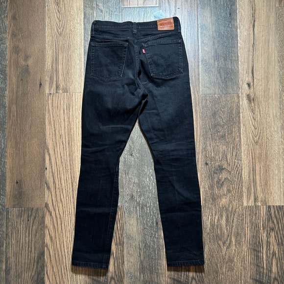 Levi's 501 Black Button Fly Jeans Size W27 L30 - Picture 3 of 4